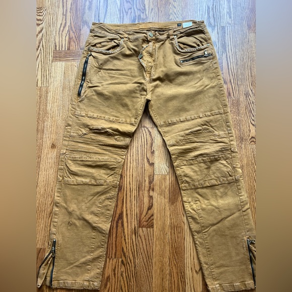 Elite Premium Denim Men's (Orange/brown jeans Size 42x32